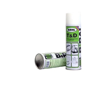 Grasa Adhesiva en Aerosol Biral T&D 500ml, Inhibidor de Óxido ISO VG 15 para Hierro Metálico - Product Image 2