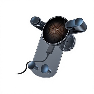 Support de téléphone pour voiture, chargeur sans fil 15W, fixation sur grille d'aération, support de navigation - Product Image 3