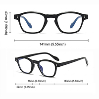 Vente en gros de montures de lunettes transparentes vintage multicolores, logo personnalisé, montures de lunettes anti-lumière bleue pour femmes et hommes