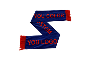 Écharpe de supporter sportive personnalisée avec logo, impression couleur, style football, pour promotion d'équipe de club - Product Image 5