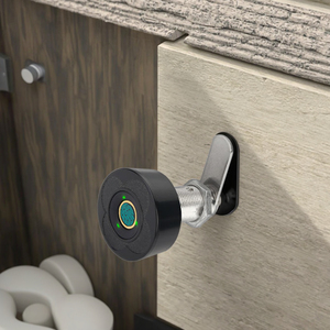 Mini thông minh đồ nội thất điện tử tủ khóa với Khóa vân tay Keyless cửa gỗ đám mây & thép/Brass cửa tùy chọn - Product Image 4