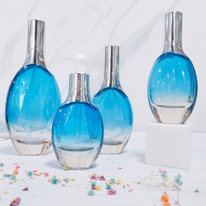 Irregular Luxury Unique Shape 30ml 50ml pink Frosted Glass Oil Serum Pipette <b>Dropper</b> <b>Bottle</b> with <b>Dropper</b> - Product Image 3