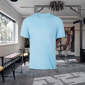 Wholesale Men's Summer Sports T-<b>Shirt</b> Garment Dyed Short Sleeve Quick Dry Breathable Custom Logo <b>100</b>% <b>Polyester</b> Mesh Casual - Product Image 3