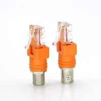 Adaptateur BNC Femelle vers RJ45 Mâle, Connecteur RF Femelle vers RJ45 Mâle, Prise Coaxiale pour Montage sur Châssis, Accessoires de Moniteur