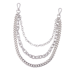 กางเกงยีนส์ยาวหลายชั้นสายโซ่สีทองแบบคาดเอวสไตล์ฮิปฮอปไม่สมมาตรเครื่องประดับแฟชั่นสำหรับผู้ใหญ่ - Product Image 5