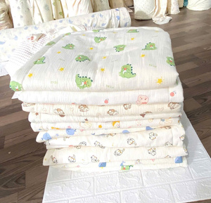 Toalla de Baño para Bebé de Alta Calidad, Hecha a Máquina en Vietnam, de Muselina de Algodón Ecológica, 400GSM, 70x100cm, Rectangular, con Impresión Personalizada para Dormitorio - Product Image 3