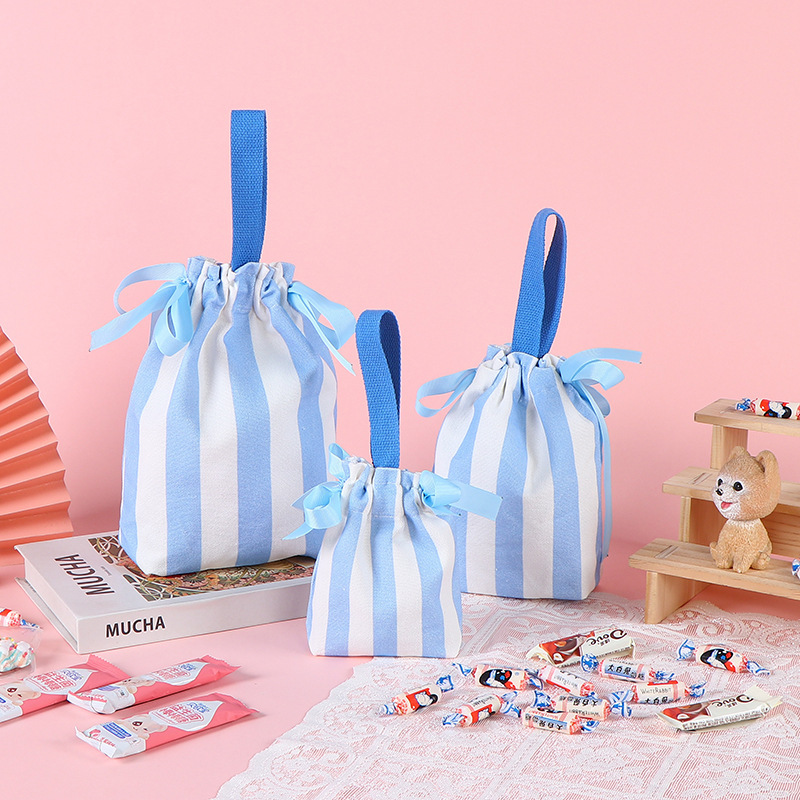 Petit sac cadeau bleu