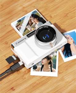 Appareil <span class=keywords><strong>photo</strong></span> numérique haute résolution FHD 1080P Appareil <span class=keywords><strong>photo</strong></span> CCD 180 degrés Flip Autofocus Selfie Avant Arrière Photos Vidéos Vlogging Double caméra - Product Image 2