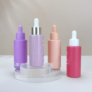 ขวดแก้วหยดสีม่วงสำหรับบรรจุเซรั่มบำรุงผิวและน้ำมันบำรุงเส้นผม ขนาด 1 ออนซ์ 30 มล. 50 มล. 60 มล. พร้อมหลอดหยด - Product Image 1