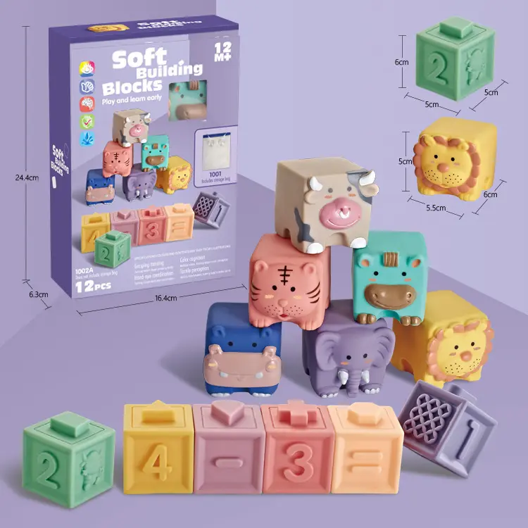 Трансграничной Младенческая головоломка сборные игрушки для когнитивных мягкая животных резиновые блоки раннего образования защемления под названием игрушки для ванной комнаты