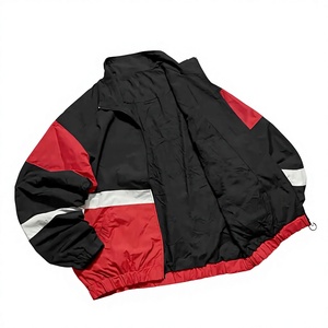 Veste de course coupe-vent pour homme, style sportif, color block, fermeture éclair, coupe régulière, en polyester, pour l'automne - Product Image 5
