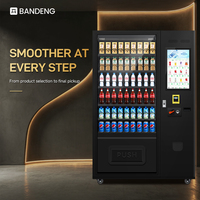 BANDENG 6610Pro 22T Combo con Pantalla Táctil para Vendedores, Ofrece una Distribución de 54 Productos Mixtos para Programas de Venta Minorista de Snacks y Bebidas