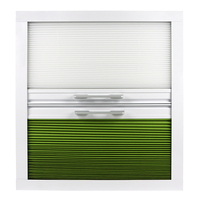 Persianas verticales tipo panal de abeja integradas Hunters para ventanas, persianas y contraventanas eléctricas inteligentes de lujo para el hogar.