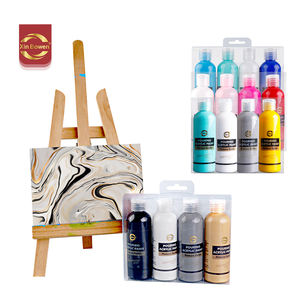 Xin Bowen 100ML 4 Pièces Set Liquidité Splash Peinture Matériaux Verser Peinture Type Peinture Acrylique <span class=keywords><strong>pour</strong></span> Toile Dessin - Product Image 4