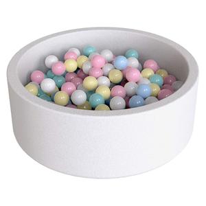 Piscine à balles pliable en coton extensible doux de haute qualité 90*30cm, en soie de lait, pour usage intérieur, 1 place pour enfants et bébés - Product Image 4