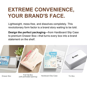 Tấm giặt tập trung với chất làm mềm, công thức thân thiện với môi trường 2 trong 1, logo tùy chỉnh - Product Image 3