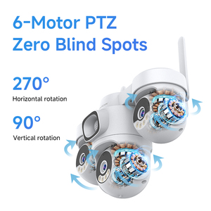 Caméra PTZ 4G à énergie solaire Vstarcam AG623SR 9MP Triple objectif 6 moteurs Batterie 12000mAh Application O Kam pour la sécurité des zones agricoles extérieures - Product Image 4