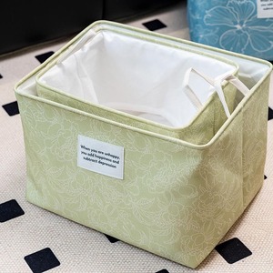 Caja de almacenamiento de algodón y lino de gran capacidad, cesta de almacenamiento de escritorio rectangular para <span class=keywords><strong>ropa</strong></span>, juguetes, cesta de <span class=keywords><strong>ropa</strong></span> sucia dibujable - Product Image 3