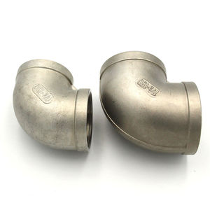 Matériaux de <span class=keywords><strong>plomberie</strong></span>, raccords de tuyauterie sanitaires en acier inoxydable fileté SS304/316, coude union pour l'alimentation en eau - Product Image 4