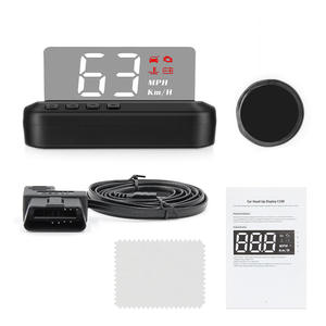 จอแสดงผล OBD ของรถยนต์เครื่องวัดความเร็ว OBD2จีพีเอสมีจอ LCD แบบดิจิตอล LED มาตรวัดการออกแบบแรเงา - Product Image 6