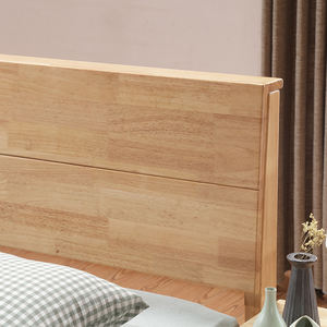 Mueble de dormitorio moderno europeo, cama sencilla de madera de roble macizo, <span class=keywords><strong>2019</strong></span> y 1,8 metros, gran oferta, 1,5 - Product Image 6