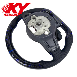 Volante LED de Fibra de Carbono Forjado Azul Personalizado para Volkswagen Mk7 MK7.5 MK6 MK8 GTI Polo GTS R Golf 7 GTD Tiguan Scirocco - Product Image 3