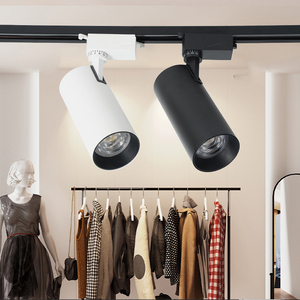 Système de rail en aluminium Cob 20W 30W monté en surface pour salle d'exposition au design unique a mené l'éclairage sur rail au plafond - Product Image 1