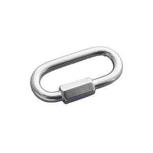 Stainless Steel Carabiner Quick link Strap Connector Chain Repair Shackle D Quick link