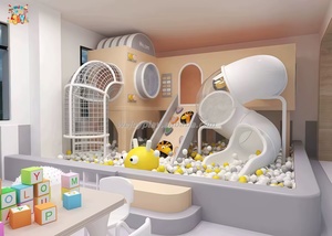 Terrain de <span class=keywords><strong>jeux</strong></span> intérieur moderne et robuste pour la maison Ensemble d'équipement de jeu souple pour enfants Terrain de jeu commercial pour enfants <span class=keywords><strong>avec</strong></span> <span class=keywords><strong>toboggan</strong></span> et piscine à balles - Product Image 2