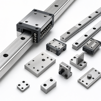 Pièces d'assemblage de guides linéaires en aluminium 6061 et acier sur mesure, service d'usinage CNC, fournisseur OEM, ISO 9001, Ra 1.6µm, 0.005mm, MOQ 1