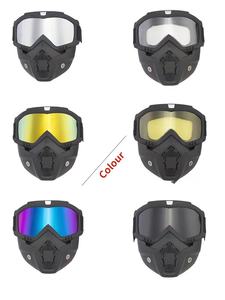Masque de protection pour la tête de mort de haute qualité pour la conduite en extérieur, lunettes de moto tout-terrain pour motos Harley rétro - Product Image 2