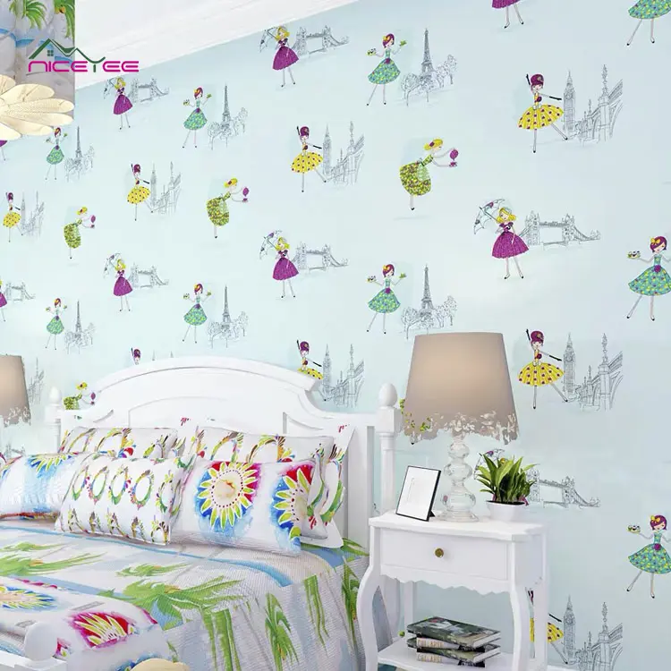 Alibaba China Wall Papper Home Decoration 3d Lila Tapeten/Wand beschichtung Tapete für Kinder Schlafzimmer