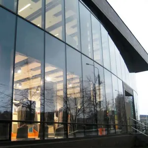סיטונאי מפעל אספקת זכוכית אלומיניום חזית מערכות accereflective וילון קיר