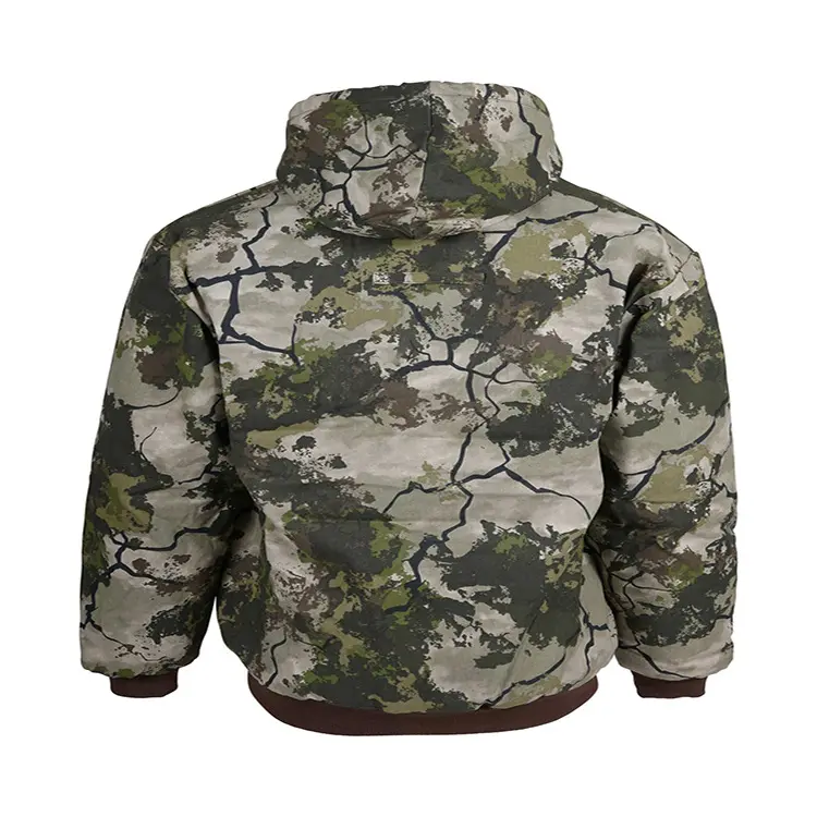 Jaket musim gugur Soft shell, pakaian berburu camo kamuflase softshell