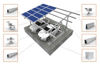 Lumières solaires extérieures Garage Lumière solaire avec panneau Garage Panneau solaire en gros Carport Parking