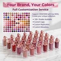 Gloss à lèvres personnalisé hydratant et repulpant avec porte-clés, brillant à lèvres scintillant, huile repulpante teintée, maquillage waterproof à base minérale