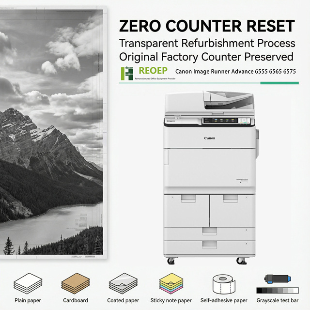 REOEP High Speed Used Refurbished A3 Laser Mono General Multifunction for canon IR ADV 6575 6555 6565 6575 Photocopier
