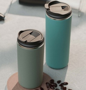 Custom Logo Thermo 350ml Coffee Mugs Insulated Stainless Steel Leakproof Coffees <strong>Cup</strong> <strong>for</strong> <strong>Work</strong> Office - Product Image 3