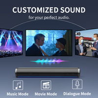 Barra de Sonido 2.0 con Altavoz de Reflejo de Bajos, Sonido Compacto y Nítido para Cine en Casa, Altavoz de Pie con Control Remoto