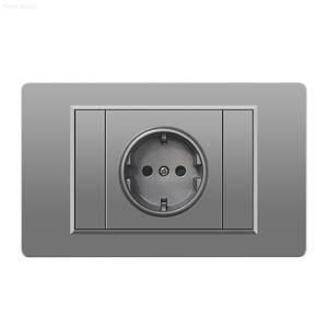 Prise murale standard européenne, double alimentation et double port de sortie USB, 20A, prise murale de type C, interrupteur lumineux - Product Image 6