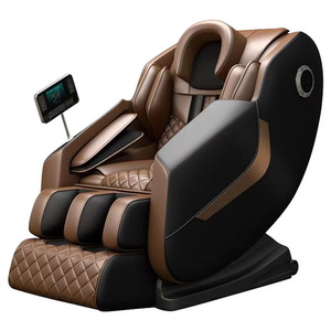<b>Smart</b> Massage Chair D188 Railless Zero Gravity Electric Full Body Massage With Roller Foot Massage Khaki Brown Black - Product Image 3