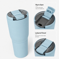 Gobelet de voyage isotherme à double paroi en acier inoxydable, durable, personnalisé, 25 oz, avec couvercle magnétique, anti-fuite, pour le bureau