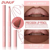 Crayon à lèvres mat 12 couleurs nude naturel à pointe fine, haute pigmentation, waterproof, longue tenue, contour gratuit