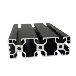 40120 đen ép đùn nhôm hồ sơ thiết bị khung máy Khắc Cung cấp dịch vụ cắt và khoan cho hồ sơ - Product Image 1