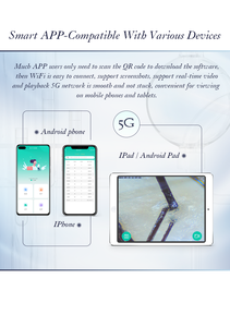 Meiboyi xách tay không dây da đầu thiết bị chẩn đoán với 2 ống kính để sử dụng nhà và chuyên nghiệp phân tích chăm sóc tóc bán buôn - Product Image 5