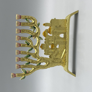 Ménorah du <span class=keywords><strong>Temple</strong></span> Saint de Jérusalem, décoration juive pour la maison, prière, festival, célébration, décoration de Hanoucca - Product Image 3