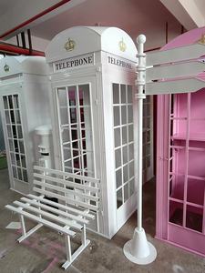 Weiße Telefonzelle als Hochzeits-Hintergrund mit LED-Audio-Gästebuch Londoner Hochzeits-Telefonzelle für Hochzeitsveranstaltungen - Product Image 6