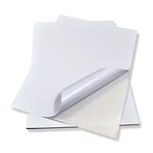 กระดาษแผ่น A4ไร้ไม้สำหรับเครื่องพิมพ์เลเซอร์/อิงค์เจ็ทสำหรับสติกเกอร์อุตสาหกรรมและบาร์โค้ด