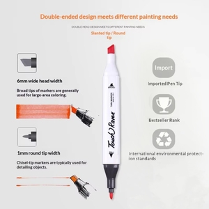Marqueur blanc à pointe fine, en plastique, à base d'huile, pour dessin animé et <span class=keywords><strong>aquarelle</strong></span>, conception monobloc - Product Image 3