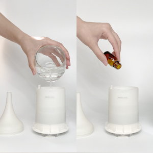 120ml ánh sáng ấm hương thơm khuếch tán, kính Thanh Lịch Tinh dầu khuếch tán & độ ẩm, USB-powered, yên tĩnh siêu âm, tự động tắt - Product Image 4